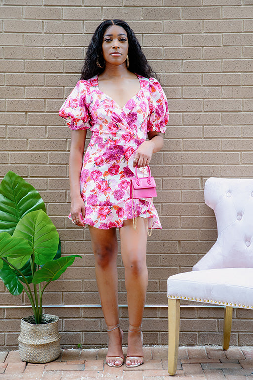 Petal Pusher Mini Dress