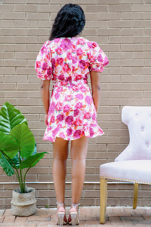 Petal Pusher Mini Dress